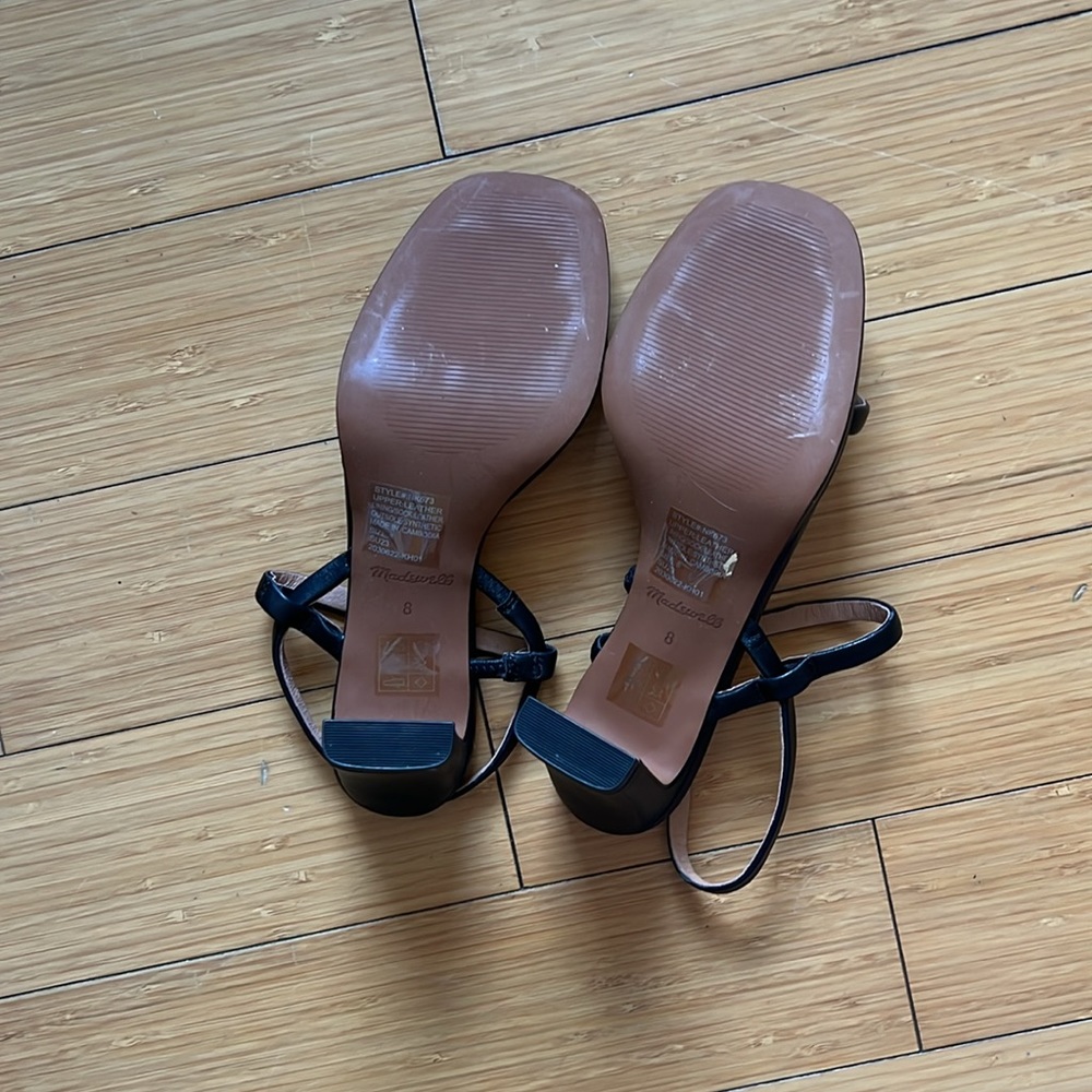 Madewell Black and Nude Strappy Sandals - Picture 3 of 3